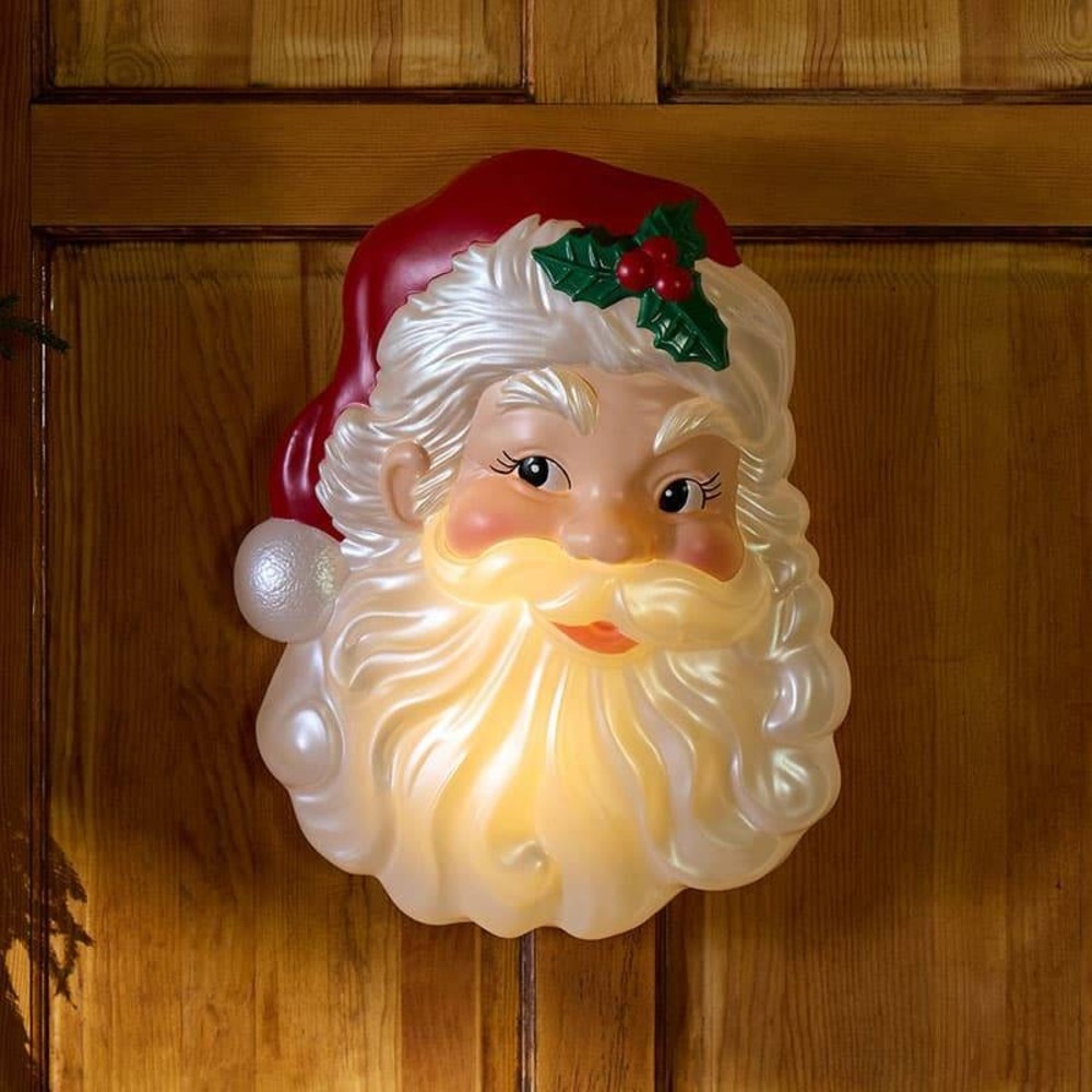 LED Santa Blow Mold Wall Hanging-Cracker Barrel Exclusive VHTF-Stunning NEW